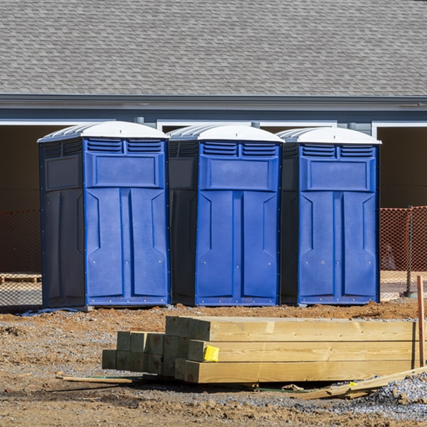 do you offer hand sanitizer dispensers inside the portable toilets in Hollis OK